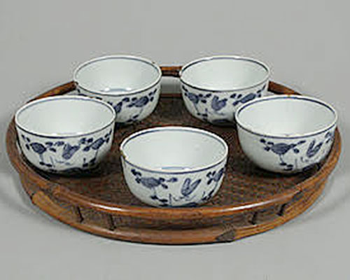 煎茶古染付湯呑