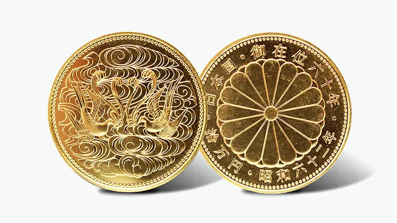 御在位60年記念・10万円金貨