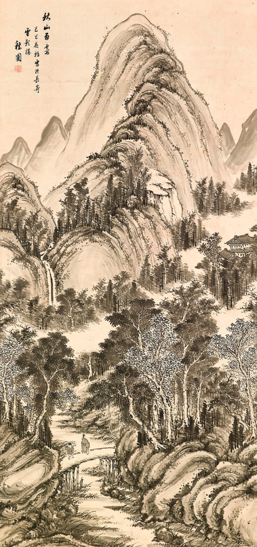 江稼圃　山水図