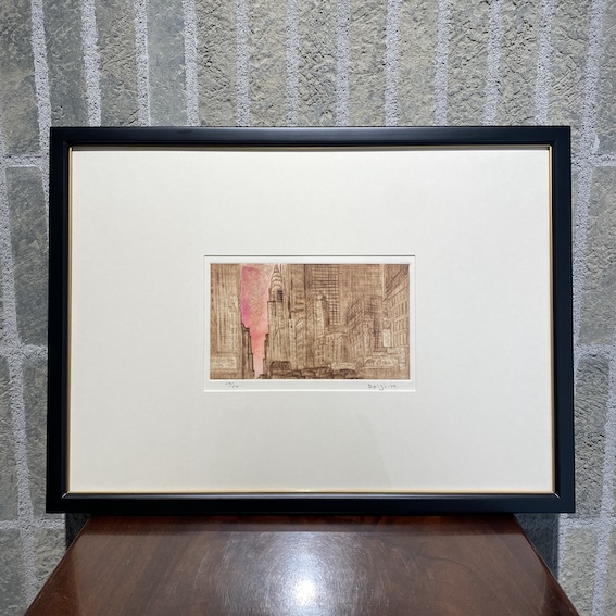 平松 礼二 銅版画「42nd Street」