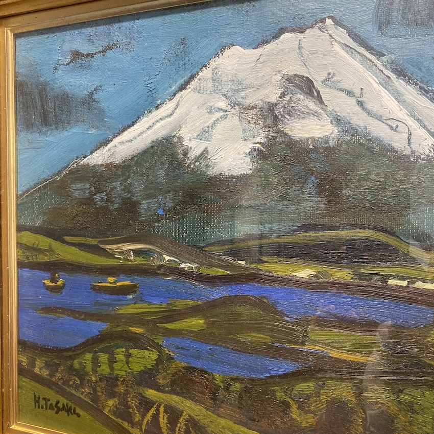 田崎廣助「箱根の富士」油彩画F8号田崎広助 田崎広助「箱根の富士」 ｜ 名古屋 北岡技芳堂 ｜昭和25年創業