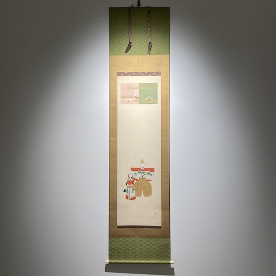 伊藤小坡「立雛」