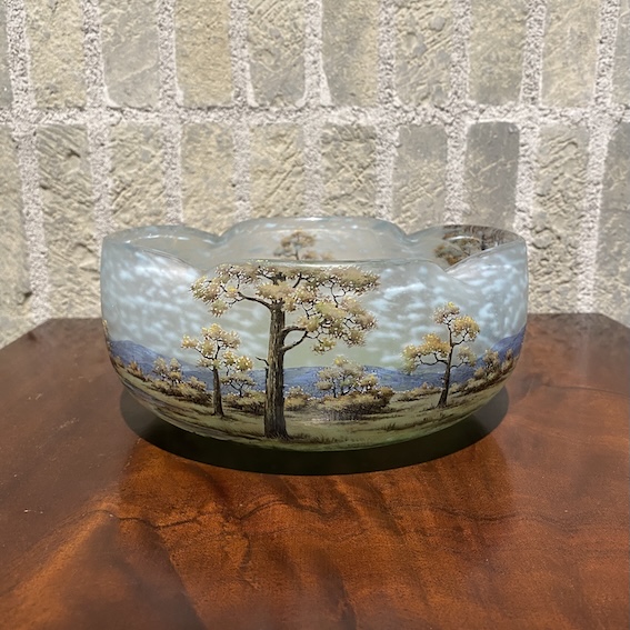 ドーム兄弟「木立風景文花器」